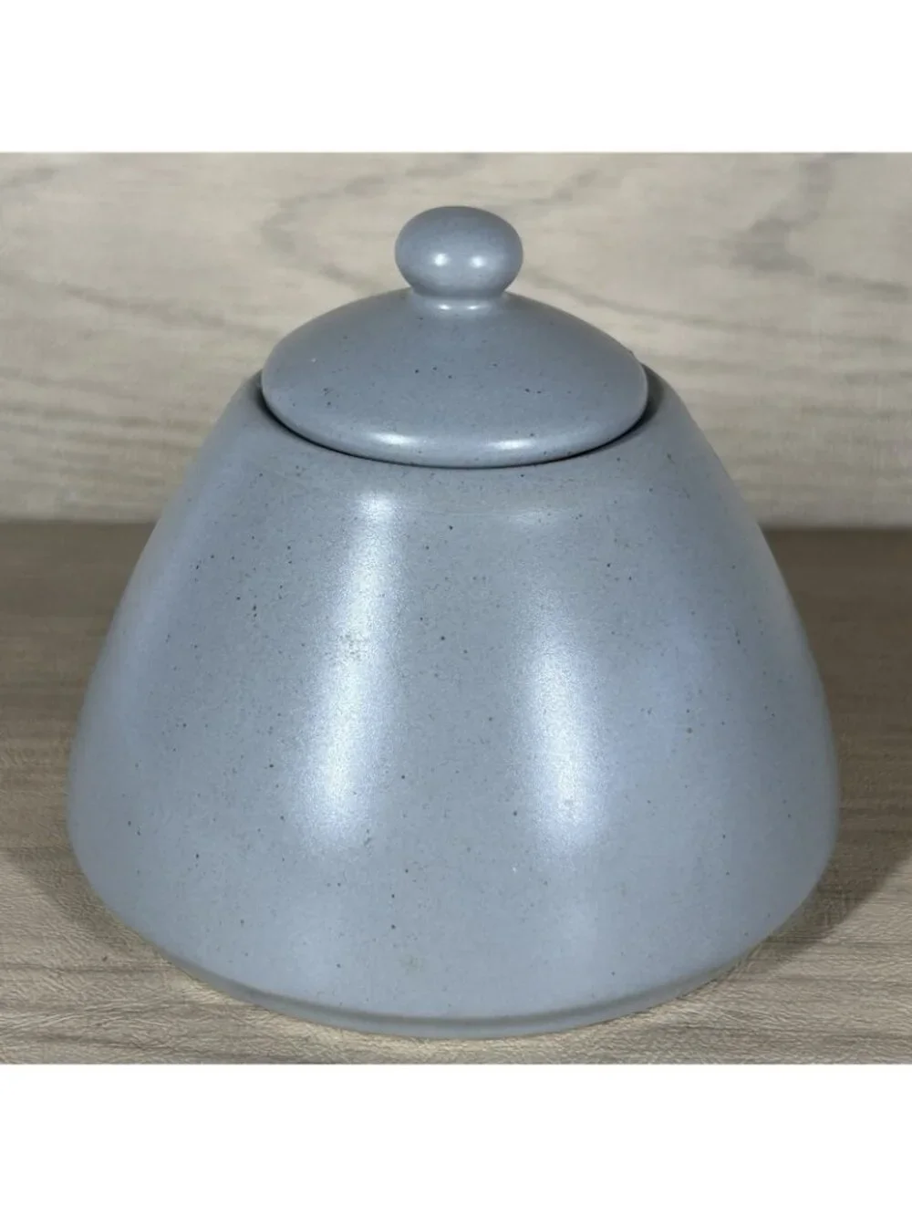 Retrone U Ligt Gray Speckled Covered Sugar Bowl Temp Small Covered Bowl